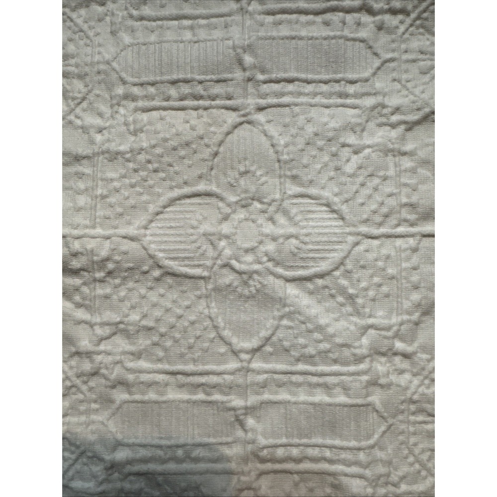 Ralph Lauren Pillow Sham KING Size Sascha Textured Medallion White